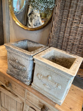 Pair of Heavy Stone Plant Pots