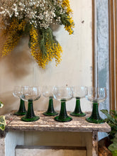 Vintage Green Wine Glasses