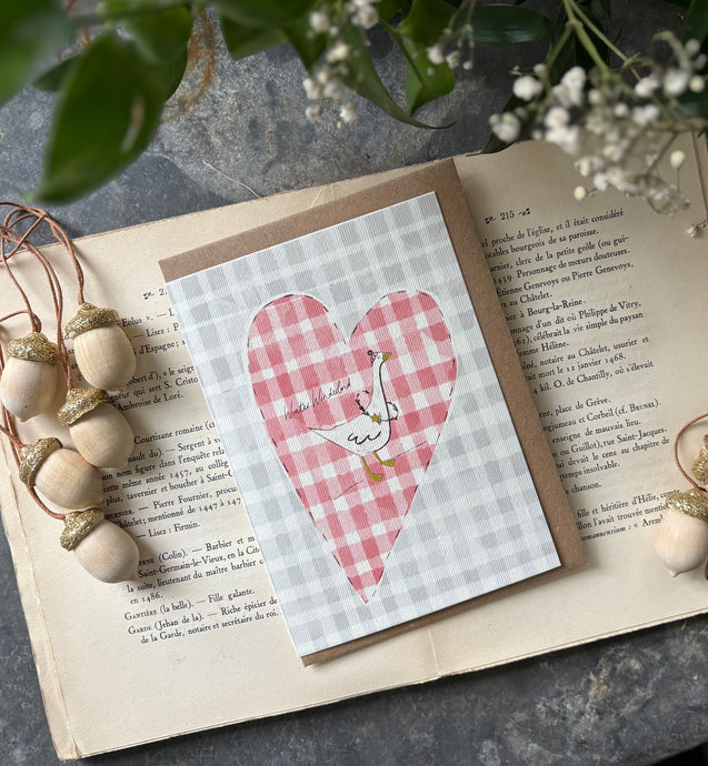 Festive Goose Christmas Card