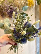 Mini Dried Flower Bouquet - Blue