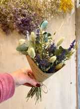 Mini Dried Flower Bouquet - Blue