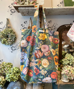 Floral Linen Bag