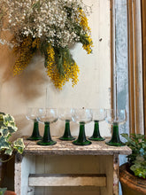 Vintage Green Wine Glasses