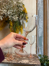 Vintage Pink Wine Glasses