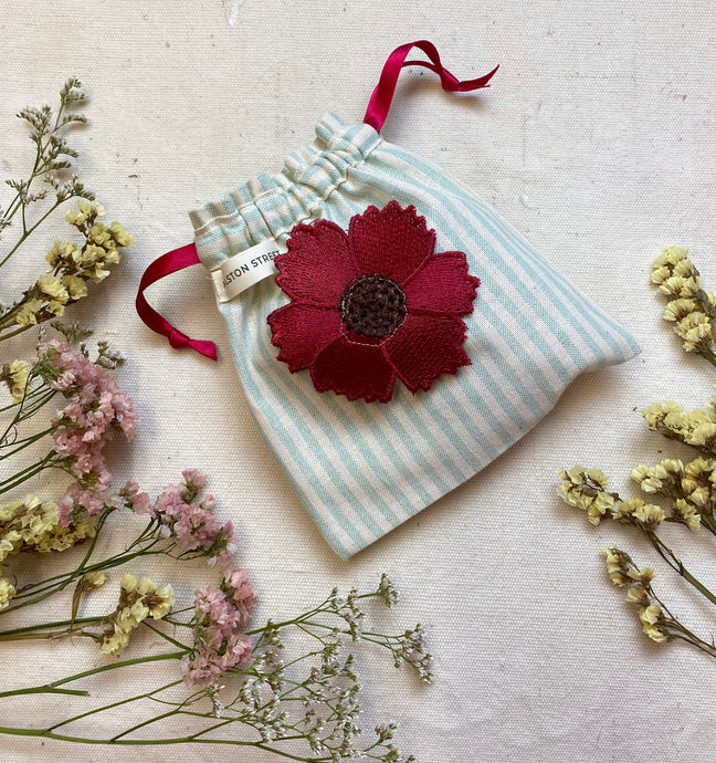 Floral Drawstring Bag - Mini