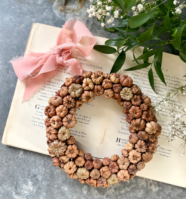 Glitter Seedpod Wreath