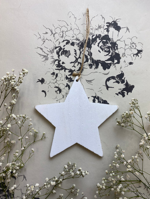 White Wooden Star