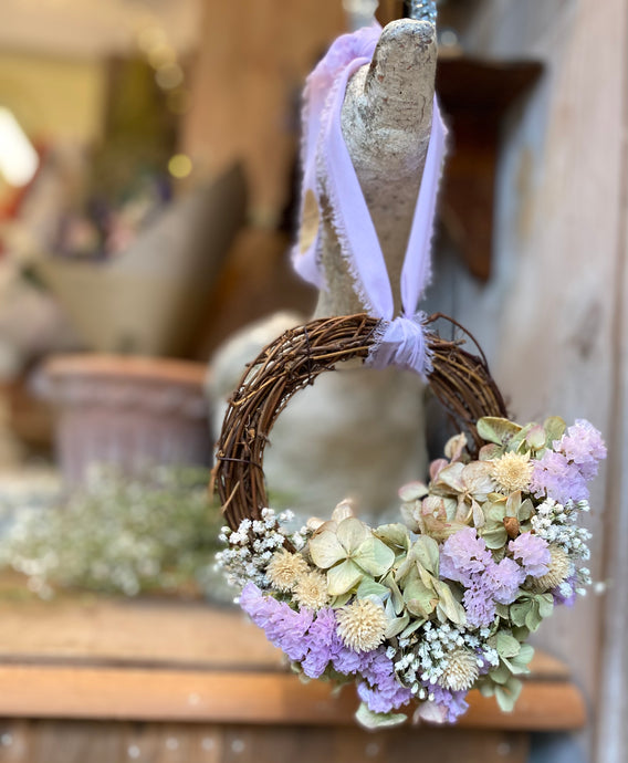 Mini Dried Flower Wreath