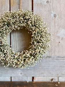 Dried Gypsophila Wreath - Small