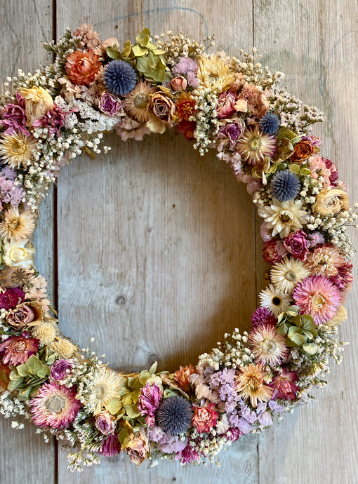 Dried Flower Wreath - Medium