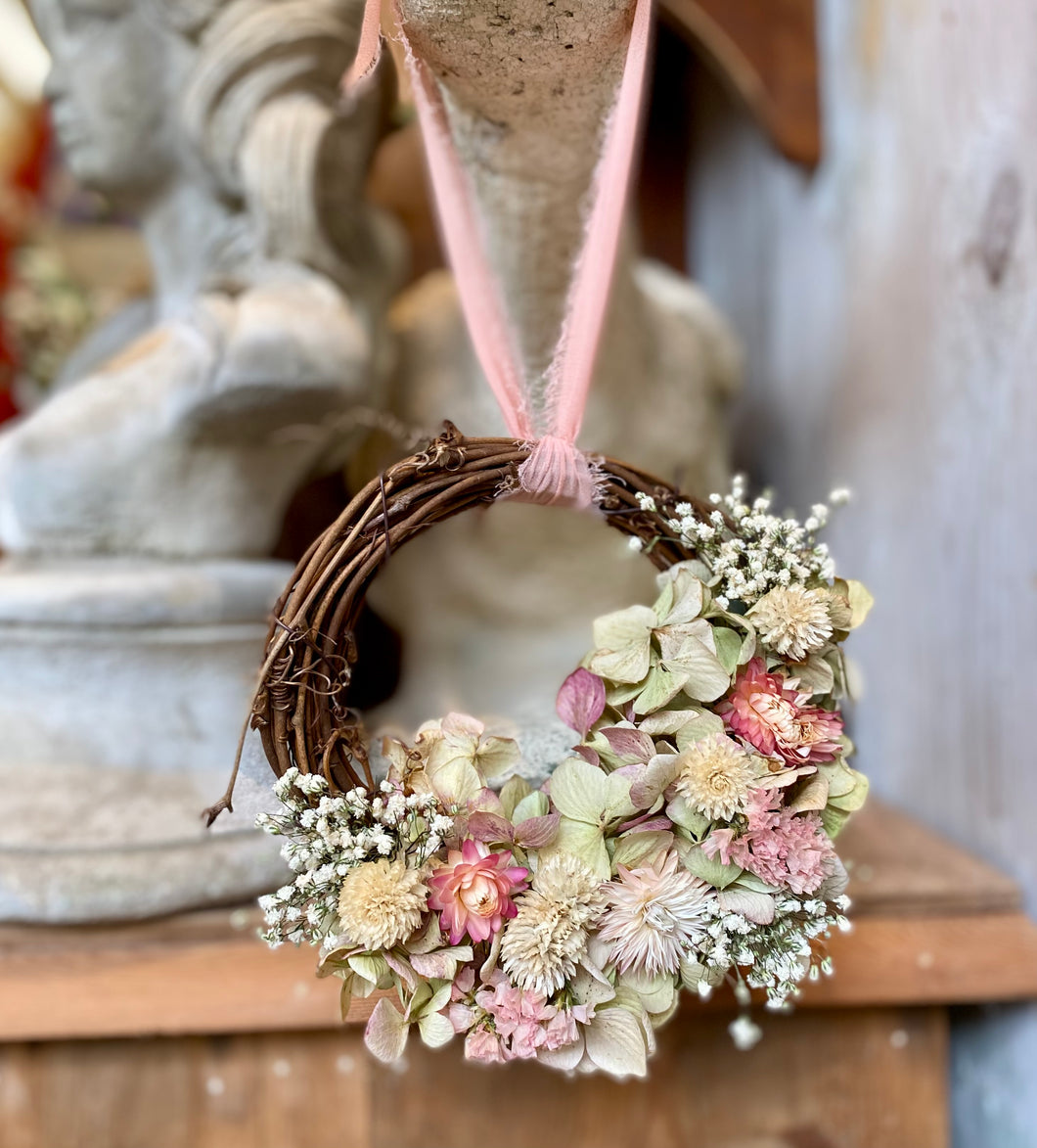 Mini Dried Flower Wreath