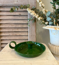 French Enamel Candlestick
