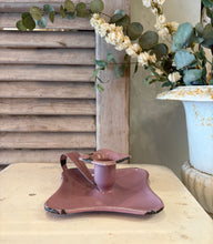 French Enamel Candlestick