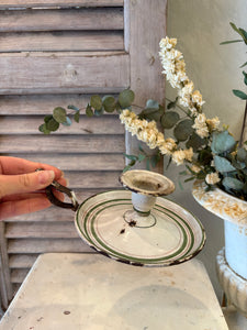 French Enamel Candlestick