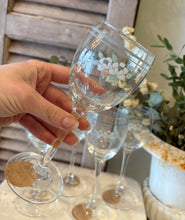 Vintage Floral Wine Glasses