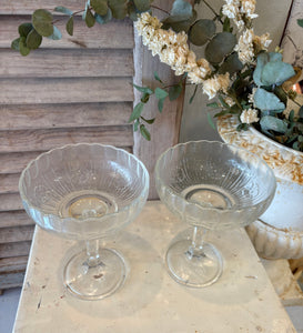Pair of French Sundae Dishes