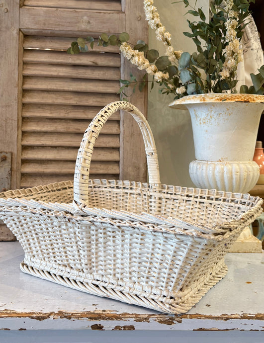 White Wicker Basket