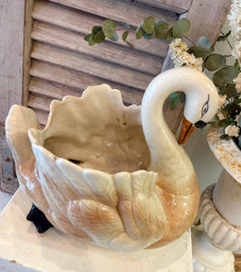 Vintage Swan Planter