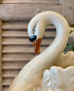 Vintage Swan Planter