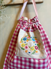 Floral Drawstring Bag