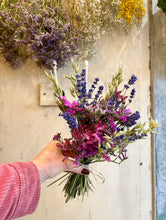 Mini Dried Flower Bouquet - Purple