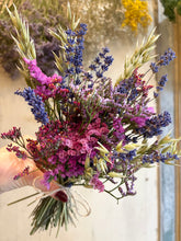 Mini Dried Flower Bouquet - Purple