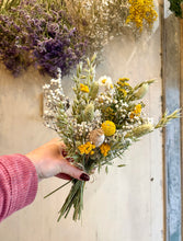 Mini Dried Flower Bouquet - Yellow