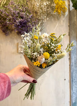 Mini Dried Flower Bouquet - Yellow