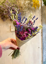 Mini Dried Flower Bouquet - Purple